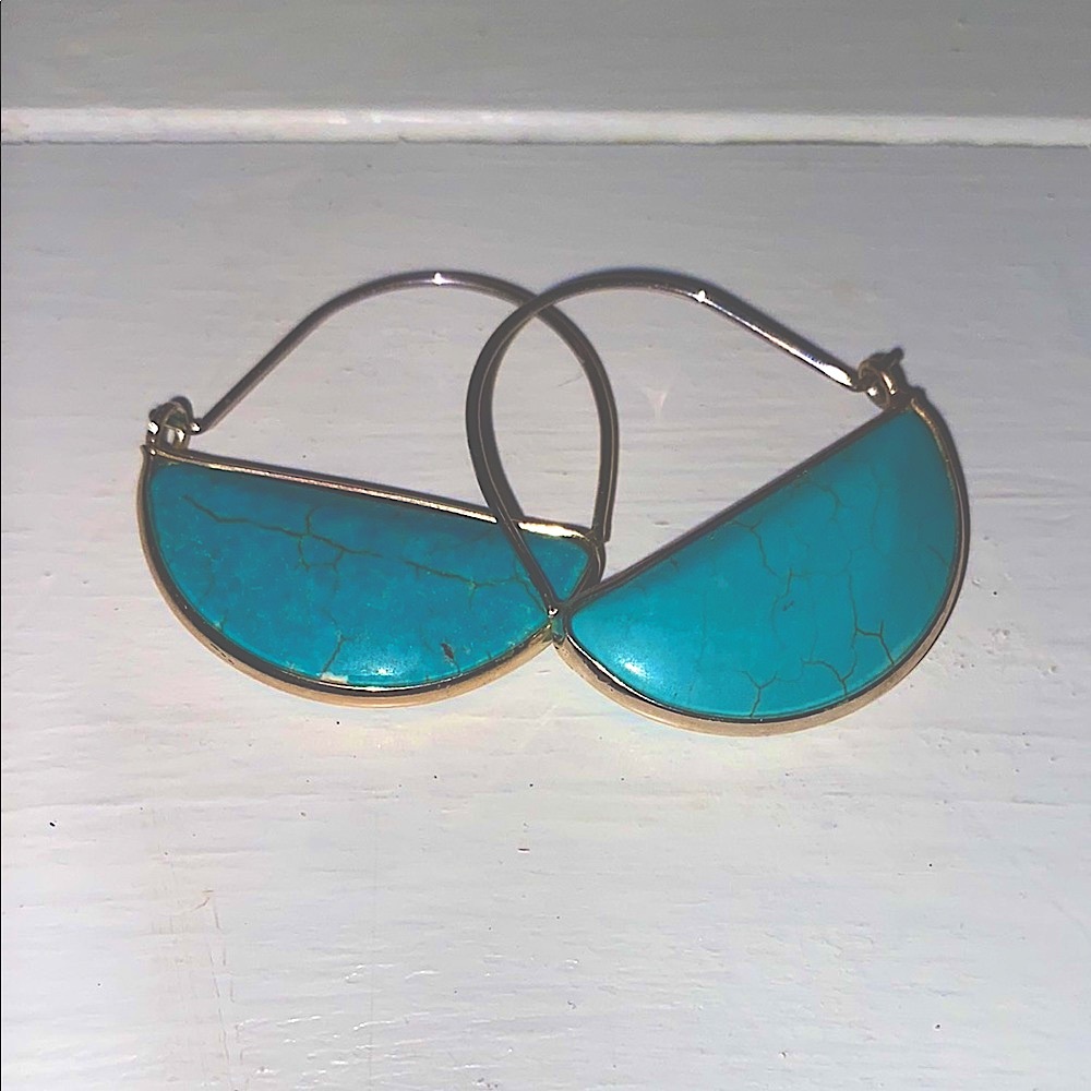 Turquoise Hoop Earrings